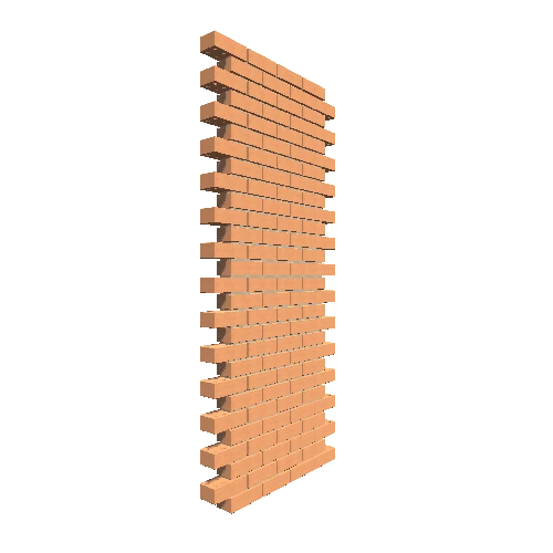 Brick Wall Double Sided Small Type 2 Static